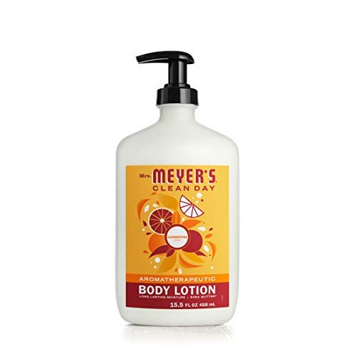 Mrs. Meyer's Clean Day Body Lotion for Dry Skin, Non-Greasy Moisturizer Made with Essential Oils, Cruelty Free Formula, Clementine Scent, 15.5 oz (Pack of 1)
