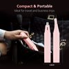 Ear Nose Hair Trimmer for Women, Rechargeable Eyebrow Facial Hair Trimmer, Painless Waterproof Nose Clipper 2023 Professional Dual Blades Face Shaver Pink (Pink)