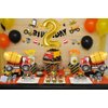 Construction 2nd Birthday Party Supplies Dump Truck Party Decorations Kits Set for Kids Two Years Old Birthday with Cake Toppers Balloons Banners Signs