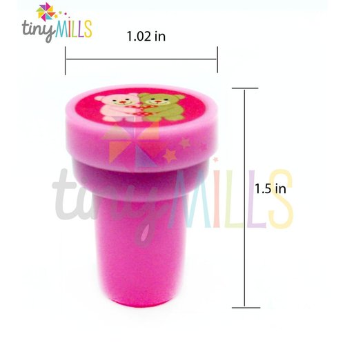 TINYMILLS 24 Pcs Valentine's Day Stampers for Kids Valentine's Day Classroom Exchange Party Favors Goody Bag Treat Bag Valentine's Day Party Supplies
