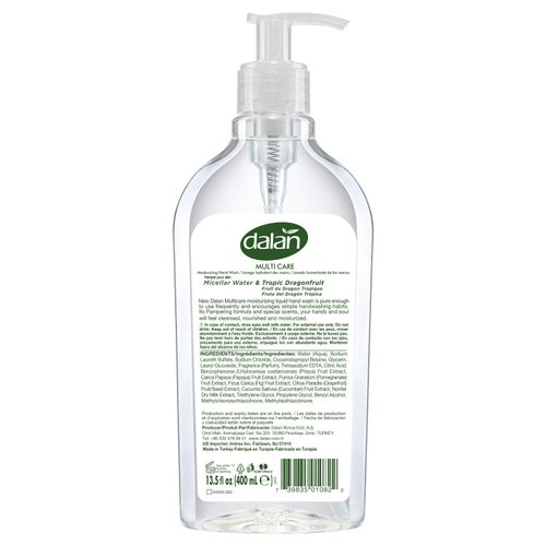 Dalan Tropic Dragonfruit Multicare Ultra Moisturizing Liquid Hand Soap for Normal and Dry Hands Fresh Clean and Soft Feeling (13.5 Fl Oz / 400 mL (Pack of 12))