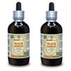 Herbal Terra LLC Black Garlic (Allium Sativum) Dried Bulb Powder Liquid Extract, Certified Organic 2x4 oz
