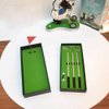 JRLAJRL Golf Pen Set & Mini Desktop Golf Putting Green Game, Office Desk Toy (Classic Edition)