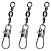 YOTO Ball Bearing Fishing Snap Swivels Fishing Swivels with Coastlock Snap Stainless Steel Swivels Saltwater Corrosion Resistance Barrel Swivel for Freshwater Fishing,10#