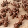 JUXINGDAZYF 60 Pieces Mini Plastic Babies 1 Inch Baby Doll for Baby Shower Party Favors, Party Decorations, Baby Bathing and Crafting（Dark