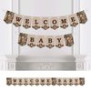Big Dot of Happiness Gone Hunting - Deer Hunting Camo Baby Shower Bunting Banner - Party Decorations - Welcome Baby