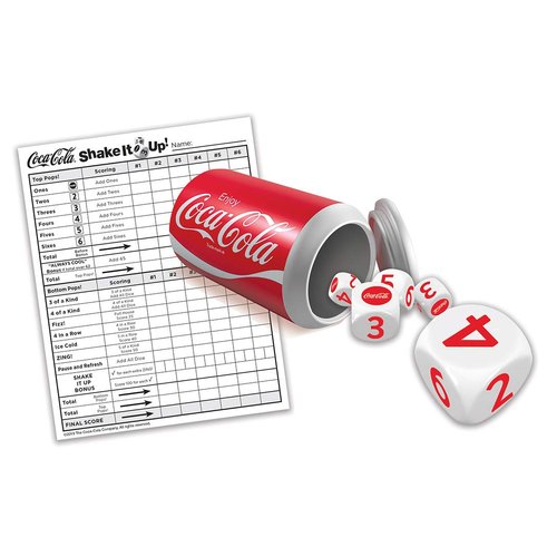 MasterPieces Officially Licensed Coca-Cola Shake It Up Dice Game for Families
