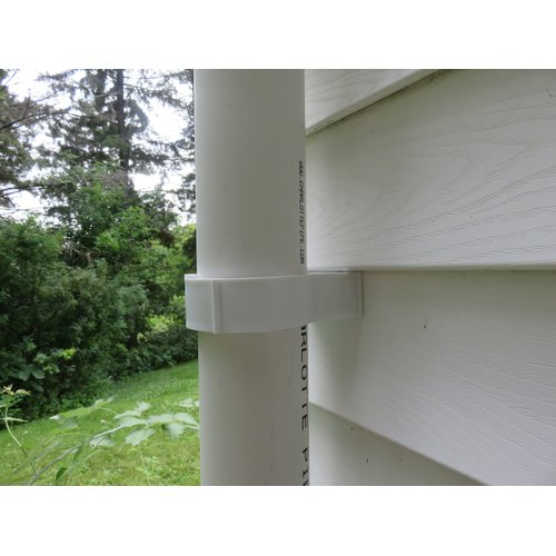 SNS HS White PP for 4 inch PVC, Copper Pipe, American made, one-piece hanger for pipes, cables, conduit