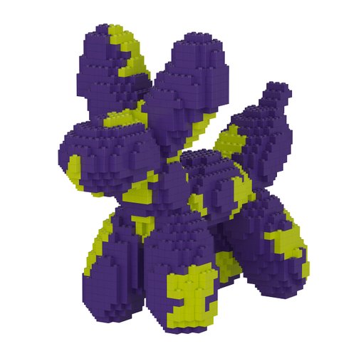 BDYDT Animal Purple Balloon Dog Micro Building Blocks Set（2787PCS） Gift for Adults and Kids