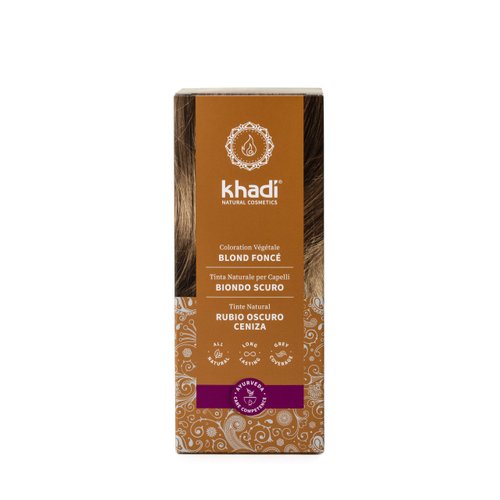 khadi Ayurvedic Natural Hair Color, 100% herbal, vegan, PPD & chemical free, certified natural cosmetics for healthy hair (DARK BLONDE, 1 Pack (1 x 3.5oz))