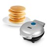 DASH Mini Maker Electric Round Griddle for Individual Pancakes, Cookies, Eggs & other on the go Breakfast, Lunch & Snacks with Indicator Light + Included Recipe Book - Silver