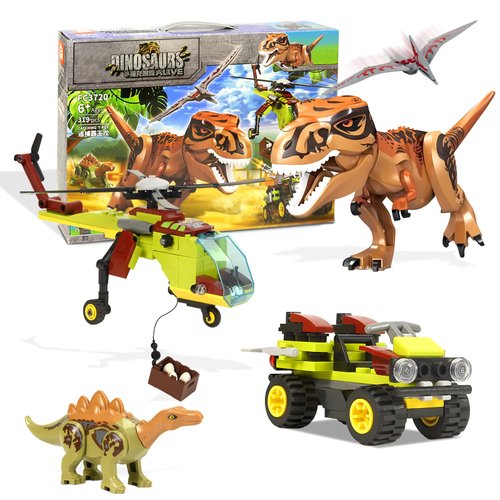 Jurassic Dinosaur Toys Compatible with Lego, 649PCS Velociraptor Building Kit for 6-10 Boys, 15.1 Inches Big Creative Dinosaur Toy for 7-9 Year Old Boy Christmas Birthday