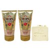 Bath & Body Works HOPE Winter Peach Marshmallow 2 Pack Body Scrub Gift Set with a Wild Jasmine Bar Soap - Full Size