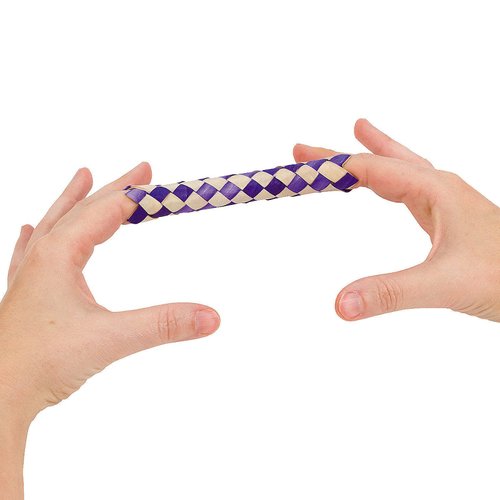 MilesMagic Chinese Finger Trap Magical Comedy Gimmick for Teens or Adults Surprise Birthday Party Novelty Stuff Gag for Magic Tricks