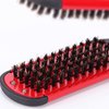 Wismee Boar Bristle Double Sided Anti-Static Straightening and Styling Hair Brush Comb (Red)