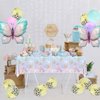 XJLANTTE 166 Pcs Butterfly Birthday Decorations - Including Butterfly Paper Plates, Napkins, Cups, Tablecloth and Straws for Fairy Birthday Decorations Butterfly Birthday Party Supplies, Serve 20