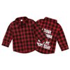 Toddler Long Sleeve Shirt Baby Boy Girl Plaid Top for Toddler Spring Winter Coat for Kid (Red Plaid, 2-3 T)
