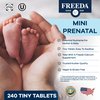 FREEDA Mini Prenatal Vitamin - Kosher Prenatals -Tiny Easy to Swallow Tablets - Prenatal Vitamins with Iron, Prenatal Folic Acid/Folate, Vitamin D - Pre Natal Multivitamin for Pregnant Women (240)