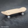 Teak Tuning Premium Wooden Fingerboard Deck, Poolparty Cruiser Shape - 33.5mm x 94mm - Pre-Drilled Holes - Includes Prolific Foam Tape