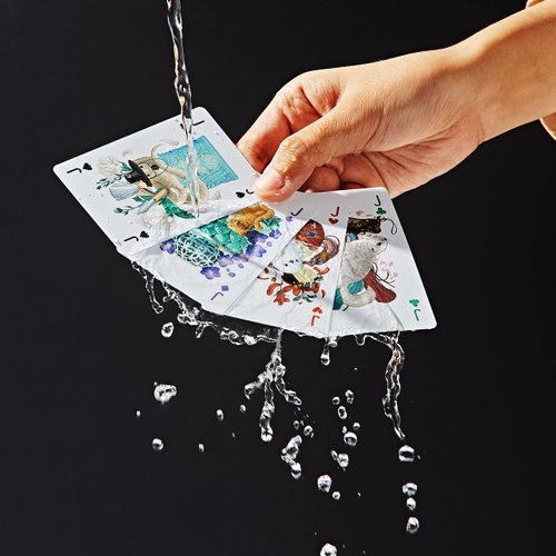 Oroora, Bohwa Card, tichu Board Game + Card Case, 100% Waterproof Plastic Playing Cards, Poker Size, Quality Embossed Plastic Playing Cards, 1 Decks of Cards + 1 Card Case.