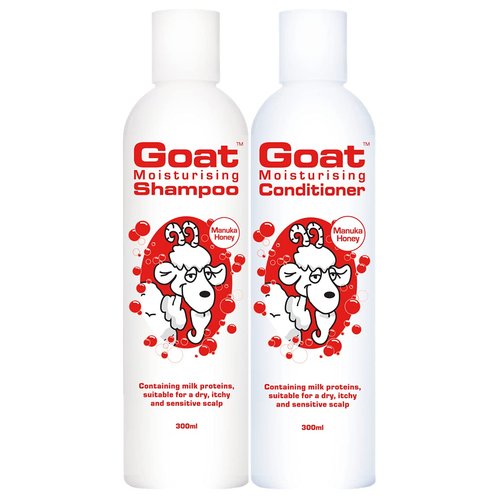 Goat Soap Moisturizing Shampoo & Conditioner Value Pack - Sulfate, Paraben, and Petrochemical Free - Shampoo and Conditioner Set - Manuka Honey