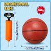 LNCOJOLM 8” Water Pool Basketball Set with Pump, Replacement Ball for Basketball Hoop, PVC Waterproof Basketballs Floating Toy for Swimming Pool Seaside, Indoor Outdoor Water Games Summer Party