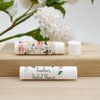 Best Day Ever Spot Personalized Lip Balm Favors, Bridal Shower Favors, Wedding Favors, Custom Lip Balm - Set of 24, White