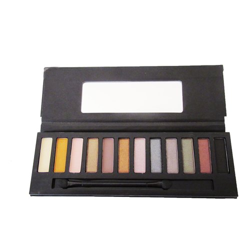 Nude Eyeshadow Palette, Neutral Makeup Set with Brush and Mirror- 12 Eye Shadow Colors (Nude02)