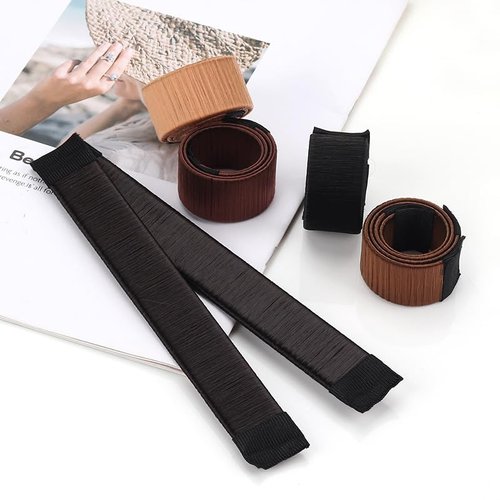 WEGUTECH Hair Bun Maker 2PCS,French Twist Hair Fold Wrap Snap - Ballet Bun for Women and Kids