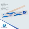 Dynarex Tongue Depressors, Sterile, 5.5" Junior-Sized Length, Made from Beige Birch Wood, Comes in Peel-Down Patches, 1 Box of 100