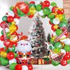 Christmas Balloon Garland Arch kit, Christmas Red White Balloons, Candy Balloons, Santa Balloons for Xmas Party Decorations, Christmas Balloon Decorations Party Supplies