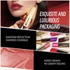 Moisturizing Purple Red Lipstick for Women Shimmer Tinted Lip Balm Hydrating Nourishing Mauve Lip Gloss Vegan& Cruelty Free Lip Makeup, ZG113 Flame