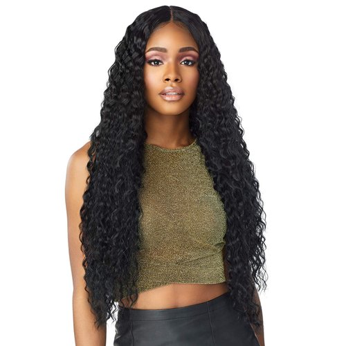 Sensationnel Butta Lace Front Wigs - unit 3 extra wide 5 inch deep part synthetic wig preplucked hairline HD lace - Butta unit 3 (1 JETBLACK)