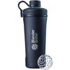 BlenderBottle Radian Shaker Cup Insulated Stainless Steel Water Bottle with Wire Whisk, 26-Ounce, Matte Black