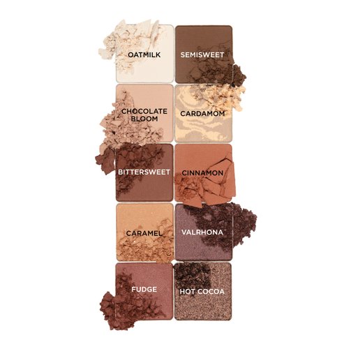 Pacifica Beauty, Cocoa Nudes Mineral Eyeshadow Palette, 10 Wearable Neutral Shades, Matte,Shimmer, Metallic, Eye Makeup, Longwearing and Blendable, Infused with Cocoa Butter, Vegan, Cruelty Free,Brown