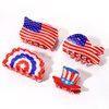 4th of July Hair Clips for Women American Flag Hair Claw Clips Star Stripe Top Hat Hair Clips USA Independence Day 4th of July Patriotic Outfits Accessories Party Favor Gifts