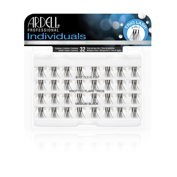Ardell Individual Trios Eyelash, Black, Medium