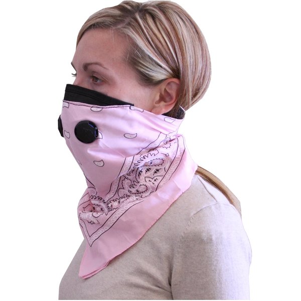 Bandana Style Dust Mask Pnk