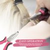 Deshionew Hair Extension Pliers 3-Hole Mini Pliers for Micro and Nano Ring Hair Extensions Opener and Removal Tool (Pink)