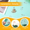 120pcs 22x10mm/0.86x0.39 Safety Pins, Metal Light Bulb Sewing Safety Pins Small Gourd Pins for Clothes Crafts Quilting Charms Buttons (Rose Gold)