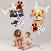 8 Pcs Dog Balloon 28 Inch Corgi Husky Puppy Foil Balloons Dog Paw Balloon Paw Print Balloons Dog Balloons for Puppy Birthday Party Decorations Dog Birthday Party Supplies
