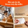 Steady Paws Clear Anti-Slip Stair Treads – Transparent Adhesive Stair Strips for Dogs, Cats, & Elderly Pets, Non-Slip Step Traction Pads for Pet Safety, Easy to Apply & Remove – 15 Pack (24" x 6")