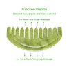 TEONEI Jade Head Comb Massage,Natural Jade Stone Head Therapy Massage Comb,Jade Hair Comb Scalp Massager Comb Scalp Care Massage Tool (3.14X1.57X0.16inch)