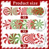 66 Pcs Christmas Candy Hanging Swirls Candy Cane Ceiling Swirls Decoration Xmas Red Green Candy Hanging Streamers for Xmas Holiday Party Home Classroom Decor