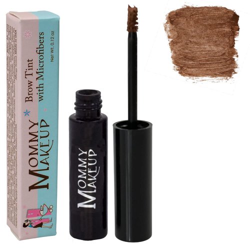 Brow Tint with Microfibers in Copper (A Deep Red Brown) Natural Looking Eyebrow Makeup, Cover Gray Hairs - Water Resistant, Clump Free, Long Lasting Tinted Brow Gel by Mommy Makeup