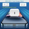 USB C Charger Block, TypeC Charging Blocks 5Pack, 20W PD Quick Fast Charger Box Brick Cube Compatible with iPhone 16/15/14 Pro Max/14 Plus/13 Pro/12 Pro/AirPods/iPad/Galaxy,Pixel 4/3