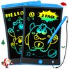 TEKFUN 2 Pack LCD Writing Tablet with Stylus, 8.5in Erasable Doodle Board Mess Free Drawing Pad for Kids, Car Trip Educational Toys Birthday Christmas Gift for 3 4 5 6 7 Girls Boys (2*Blue)