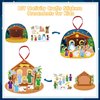 JUESMOS 24PCS Make a Nativity Scene Sticker Craft Kit Ornament Nativity Crafts Religious DIY Nativity Crafts for Kids Christmas Craft Set for Sunday School Classroom Christmas Party Favor Games Supply