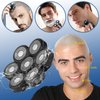 Electric Shaver Replacement Head Upgraded 7D Mens Electric Shaving Head Freedom Bald Shavers Blades Wet & Dry Electric Razor Floating Replacement Heads Close Head Shavers Replacement Blades (Gray)