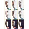 Geyoga 18 Pcs Tattoo Sleeves for Men Arm Sleeves Halloween Rockerstar Punk biker Costume Accessories Arts Fake Tattoo(Stylish Pattern,Medium)